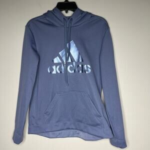 NWOT Adidas Game & Go Big Logo Hoodie Sweatshirt Women's Medium Violet Purple